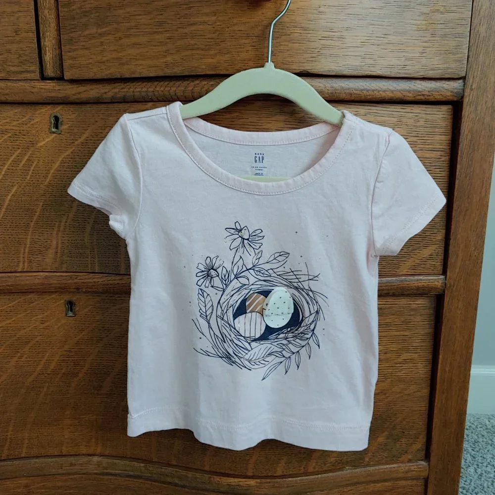 ⭐ Baby GAP Toddler short sleeve top lot 18-24m